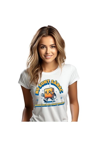StoryGift Romania Tricou Femei cu Portofel mergator Vesel Bani, Investitii Online, Animatie, Finan,White_XL
