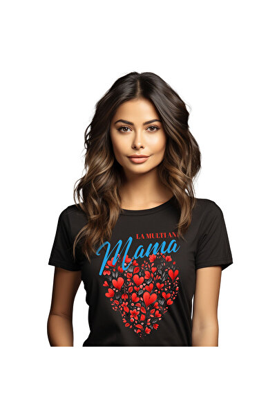 StoryGift Romania Tricou Femei cu Forma De Inima Din Flori mama Sora Matusa, ...