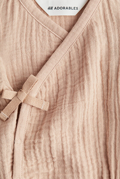 H&M Pamuklu Muslin Tulum