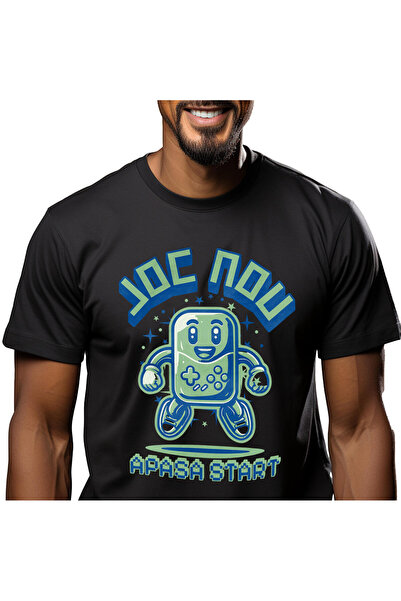 StoryGift Romania Tricou Barbati cu Maneta Jocuri Vintige Clasica Nostalgie, ...