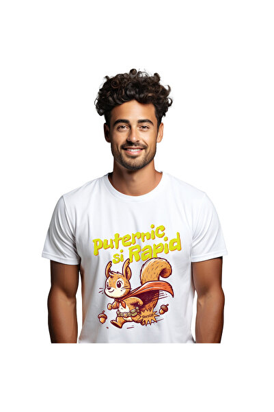 StoryGift Romania Tricou Barbati cu Meci De Box Intre Statui Masculine Stil g...