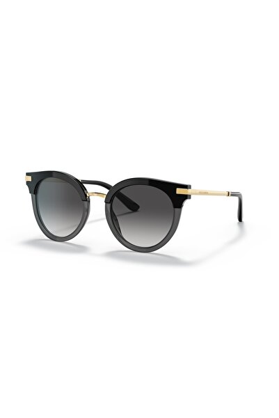 Dolce&Gabbana نظارات شمسية نسائية سوداء عضوية (مقاومة للأشعة فوق البنفسجية) ب...