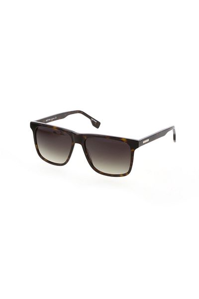 Mustang Men's Brown-Green Organic Gradient (Uv) Glass Bone Closed Frame Rectangular Sunglasses Mu237