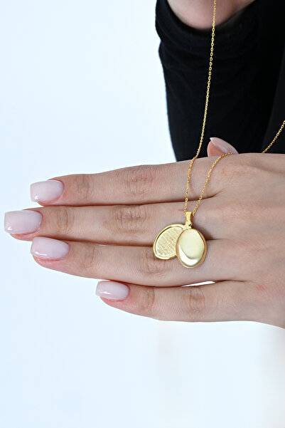 jingle bells Kapaklı Açılır Kapanır Bereket Duası 925 Ayar Gümüş Taşsız Madalyon Kolye