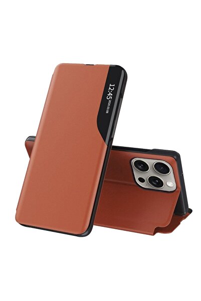 SKYDDAR INNOVATION Θήκη για iPhone 15 Pro, eFold, τύπος βιβλίου, πορτοκαλί, σ...