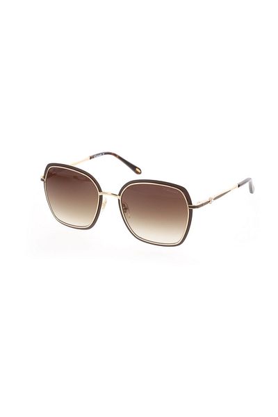 Osse Women's Brown Organic Gradient (Uv) Glass Steel Closed Frame Design Sunglasses Os3522 C2 54-1