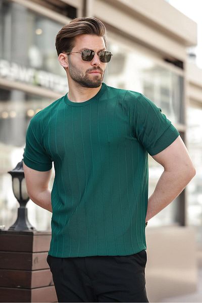 Madmext Ανδρικό μπλουζάκι Nefti Green 5684
