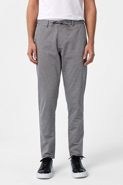 SÜVARİ Süvari Slim Fit Linen Look Lace-Up Jogger Trousers