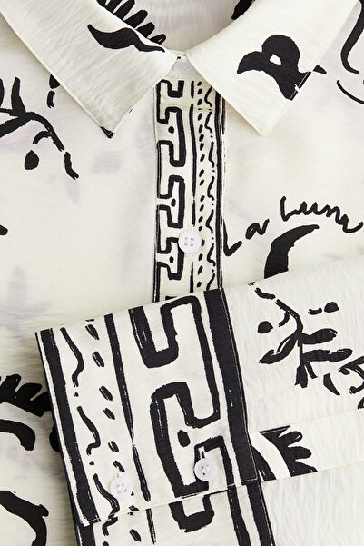 H&M MAMA Before & After Kuşaklı Gömlek