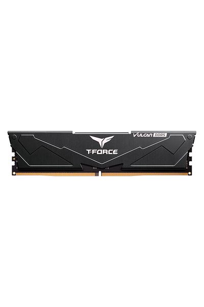 TEAM T-Force Vulcan Black 16Gb (1X16Gb) 6000Mhz Ddr5 Cl38 Black Gaming Ram (Flbd516G6000Hc38G01)