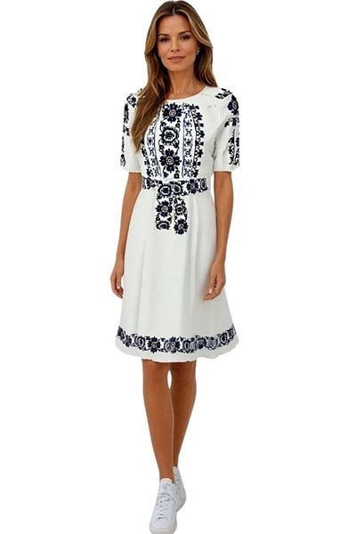 rody's forever Women's traditional dress, R 601A, size 3XL, white