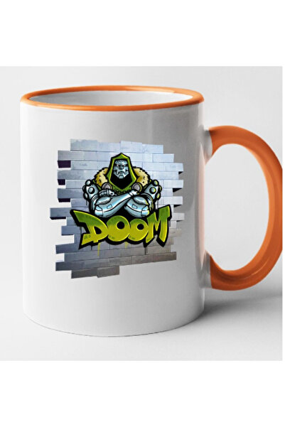 OEM Cană personalizată cu mâner portocaliu Fortnite - Spray Tag of Doom, INOV...