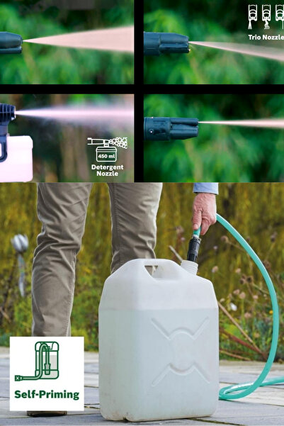 Bosch Yüksek Basınçlı Yıkama Makinesi Akülü UniversalAquatak 36V-100 – 4.0Ah Akülü Basınçlı Yıkama