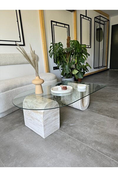 ONLYSTONE Traverten U desing sehpa