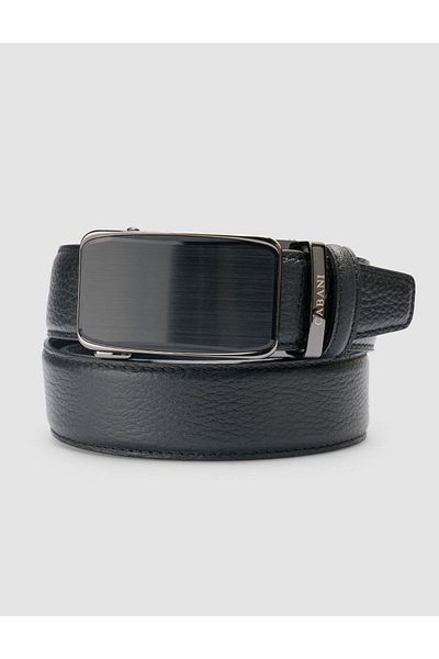Cabani 100% Genuine Leather Black 3.5 cm Men's Belt