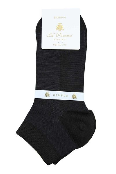 La Pescara Navy Blue Ultra Luxury Bamboo Half Single Men's Socks Crp383