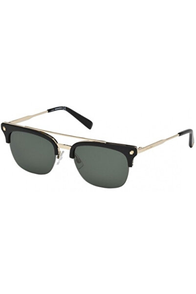 DSquared2 Unisex Siyah-yeşil Organik (UV) Cam Çelik Nilör (YARIM ÇERÇEVE) Tas...