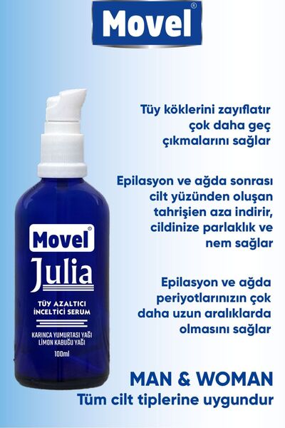 movel Tüy Azaltıcı Karınca Yumurtası Yağı Epilasyon Ağda Sonrası Nemlendirici Serum