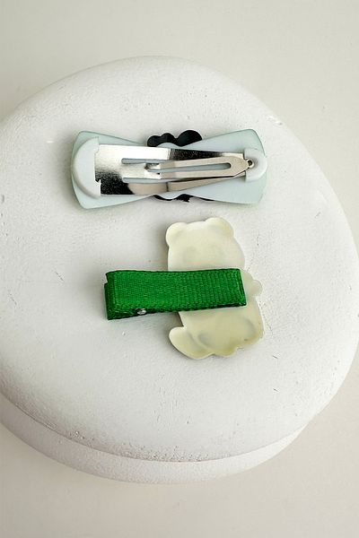Modex Panda Kiss Green 0-2 Years Old Double Child Buckle (5cm)