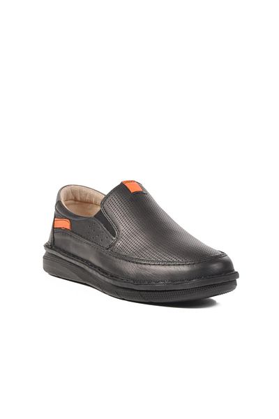 AYAKMOD 2628 m Black Genuine Leather Men's Casual Shoes