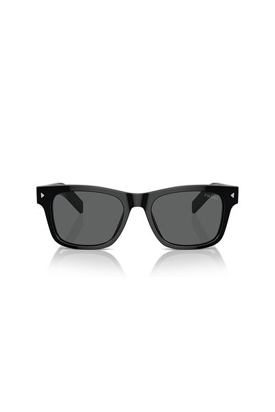 Prada Unisex Black Organic (Uv) Glass Bone Closed Frame Design Sunglasses Spr A17 16K-731 51-19