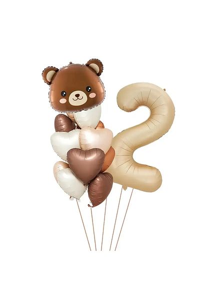 ATAKENT PARTİ Cute Teddy Bear Birthday Party Set