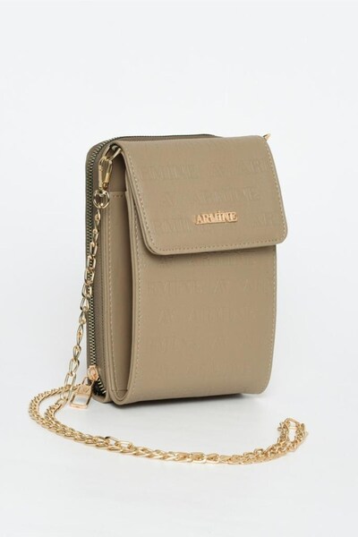 Armine حقيبة كتف عصرية ومريحة بنمط الليزر حقيبة من جلد المنك