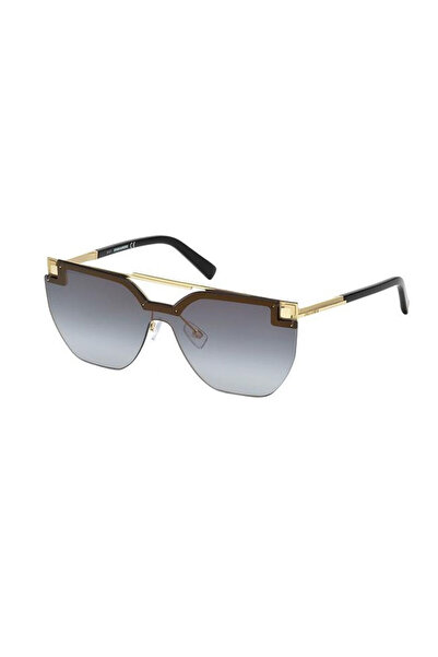 DSquared2 Unisex Siyah-Füme Organik (UV) Cam Çelik Nilör (Yarım Çerçeve)  Tas...