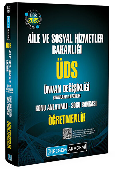 Pegem Akademi Yayıncılık 2025 ÜDS Aile ve Sosyal Hizmetler Bakanlığı Ünvan De...