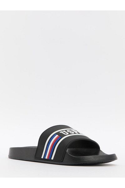 U.S. Polo Assn. ΠΑΝΤΟΦΛΕΣ ΠΑΡΑΛΙΑΣ U.S.POLO ASSN LEON 4FX BLACK DAILY SPORTS