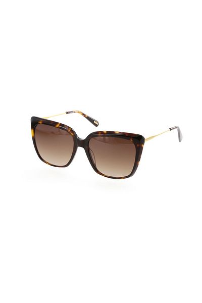 Osse Women's Brown Organic (Uv) Glass Steel Closed Frame Design Sunglasses Os3557 02 56-17