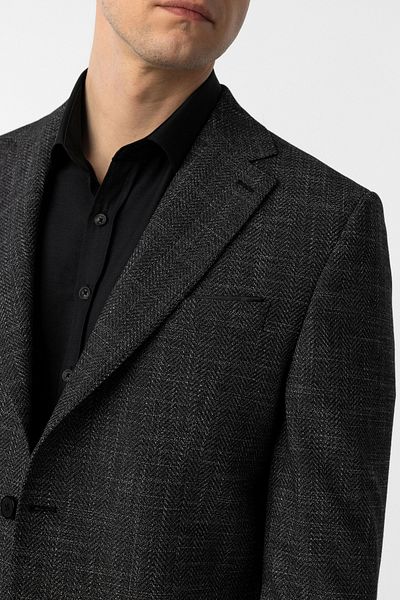 SÜVARİ Süvari Loose Cut 4 Drop Black Men's Single Jacket