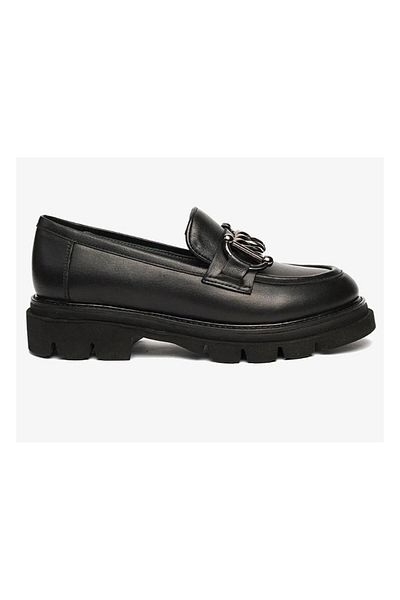Venüs 25430347Y Women's Genuine Leather Thick Soled Loafer Shoes
