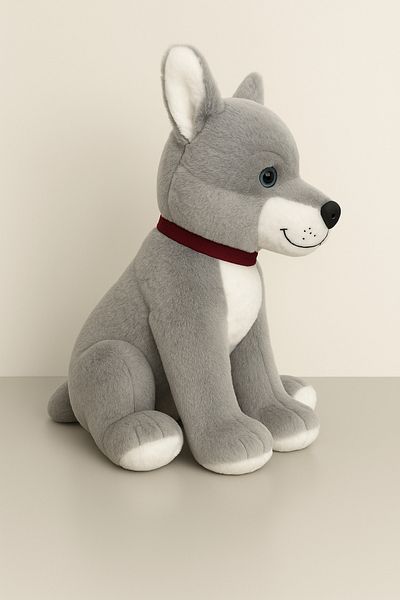 POLLYTOYS Plush Collar Wolf Dog - 60 cm