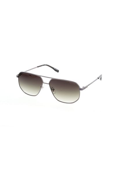 Mustang Men's Grey-Green Organic Gradient (Uv) Glass Steel Closed Frame Design Sunglasses Mu2392 03 61-14