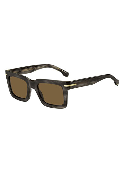 Hugo Boss Unisex Çok Renkli-Kahverengi Organik (UV) Cam Selüloz Asetat (Selül...
