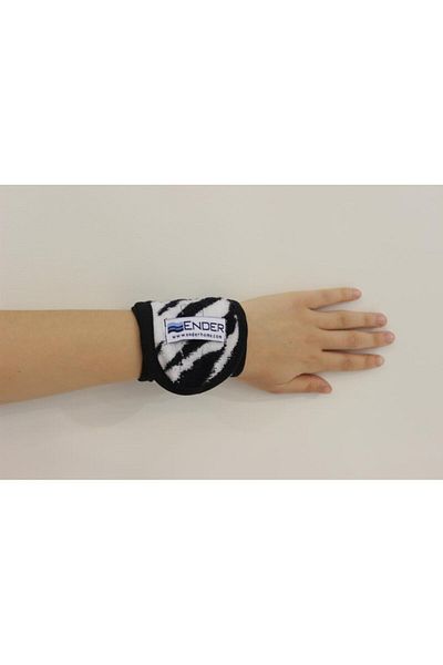 Ender Home 2 Pack Zebra Pattern Wristband - Sports Wristband 100% Cotton