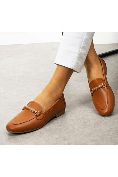 Venüs 25484205 Genuine Leather Women's Loafer Shoes
