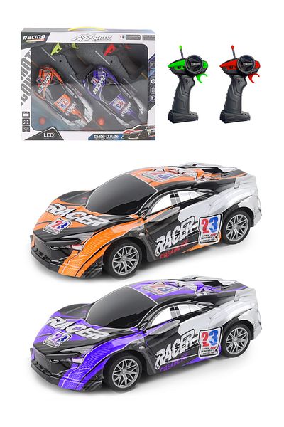 PLAYZO Racer Rc Drift Car With Led Lights 2.4ghz Remote Control, Dual Frequency, Rechargeable Racing Car
