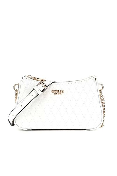 Guess Betula Top Zip válltáska női fehér Crossbody táska Hwgg9626170-whı