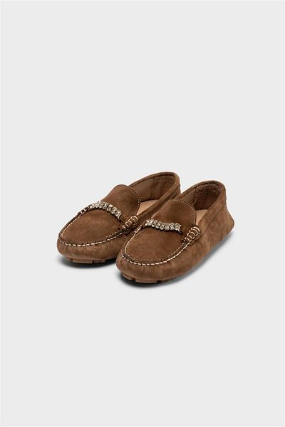 Milaura Women's Taba Suede Genuine Leather Loafer 20459
