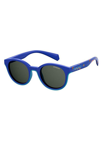 Polaroid Unisex Mavi-füme Organik Polarize (UV) Cam Kemik Kapalı Çerçeve Oval...