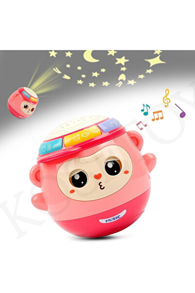kosetoys Bebek Oyuncağı Galaxy Projektör Oyuncak Gece Lambası Ve Müzik Şarkıları PEMBE