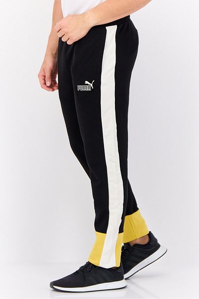 Puma Men Slim Fit Embroidered Logo Training Track Pant, Black