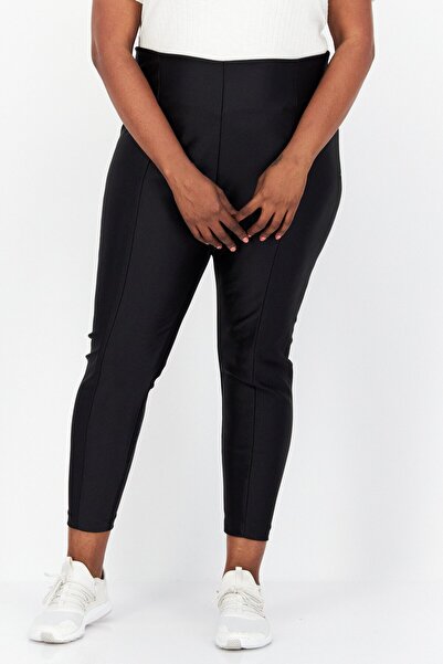 Good American Women Regular Leg Scuba Disco Pants, Black