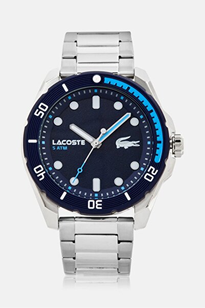 Lacoste Men 2011286 Stainless Watch 45 mm, Silver