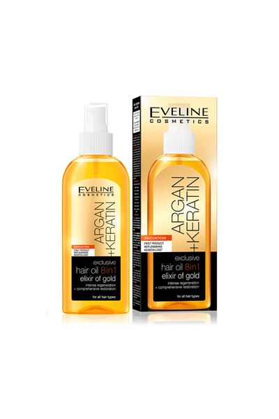 Eveline Cosmetics Eveline Exclusive Hair Oil 8 in 1 Elixir of Gold - 150ml