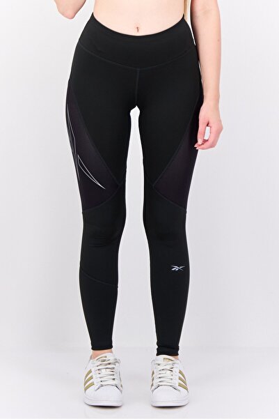 Reebok ملابس رياضية نسائية ضيقة للتدريب بشعار العلامة التجارية، زيتوني غامق