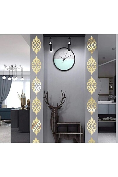 DfEventdesing Bordür Ayna 10 Adet Pleksi Dekoratif Bordür Antre 7*7cm Süs Duv...