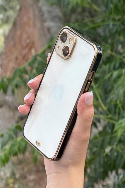 mooodcase iPhone 13 Uyumlu Luxury Lunor Şeffaf Silikonlu Telefon Kılıfı